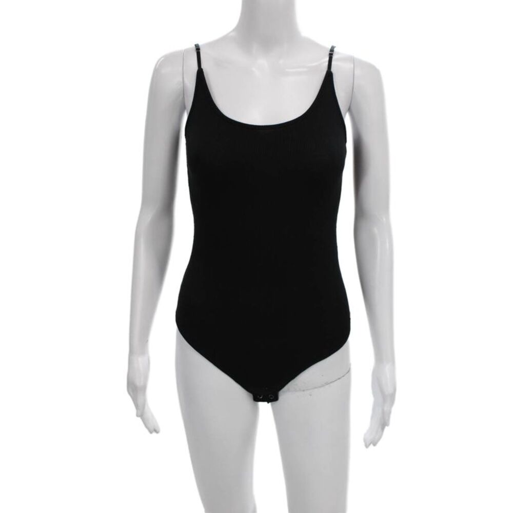 Philanthropy Women One Piece Bodysuit Black Modal Scoop Neck Sleeveless Size XS